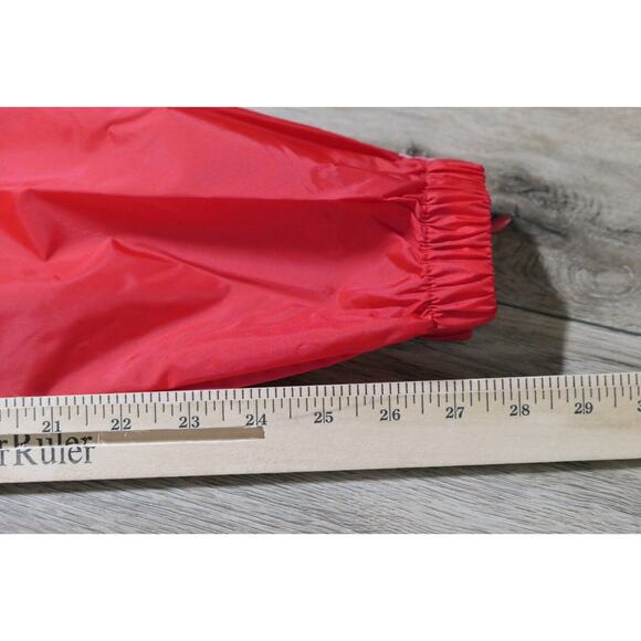 NWT Y2K 90s Rare Adidas Vintage Nylon Red TEAM Track Pants Youth Large - Picture 10 of 12